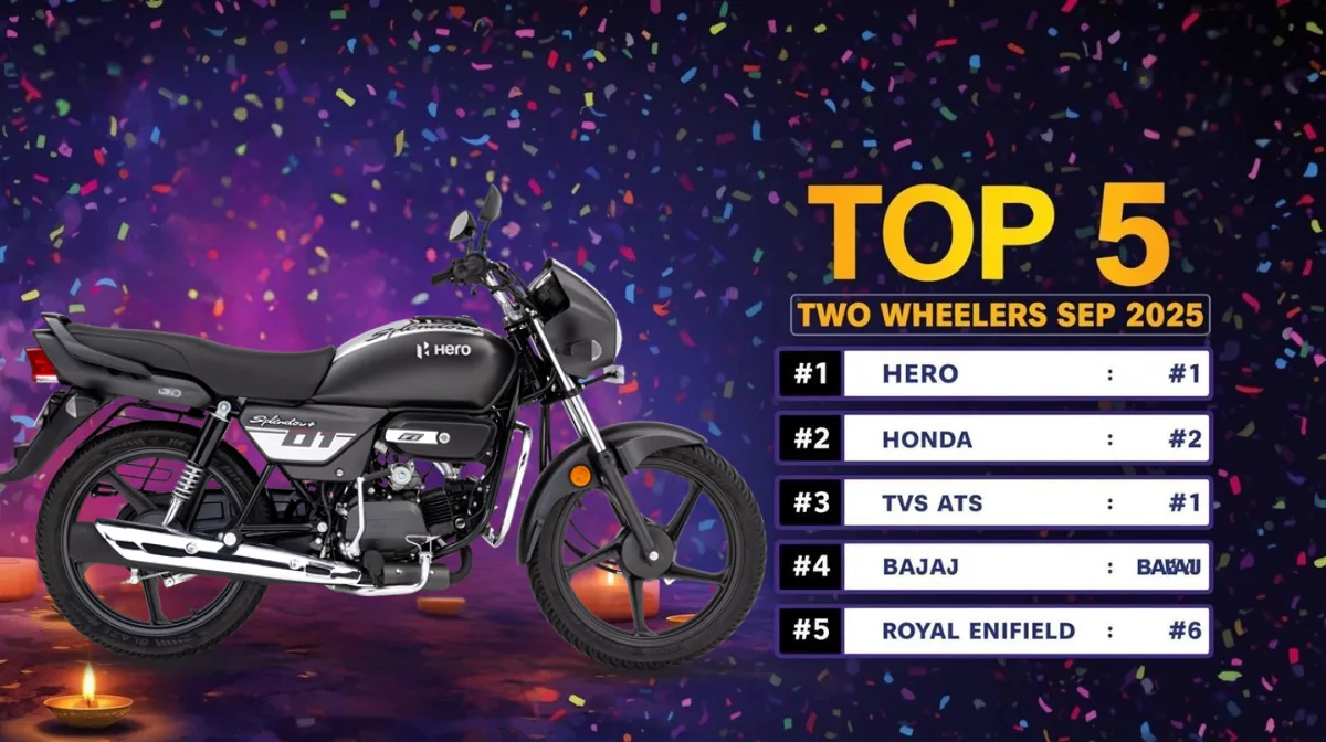 Top 5 Two Wheelers September 2025
