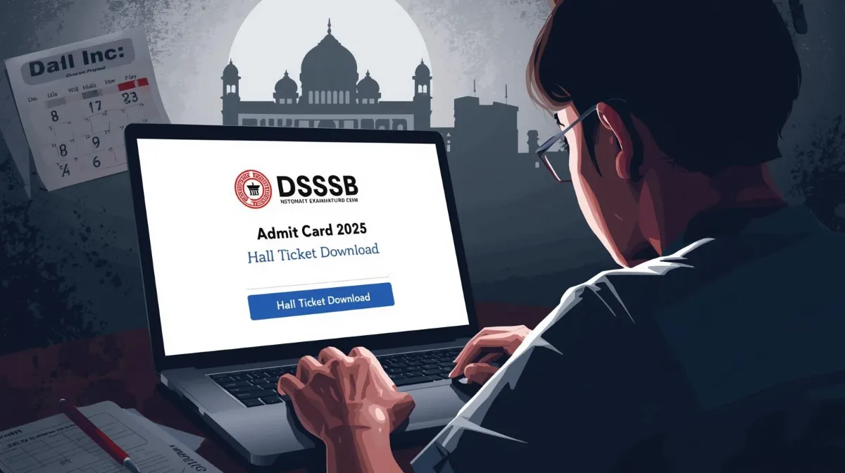 BREAKING: DSSSB Admit Card 2025 जारी! TGT/अन्य पोस्ट Hall Ticket डाउनलोड करें