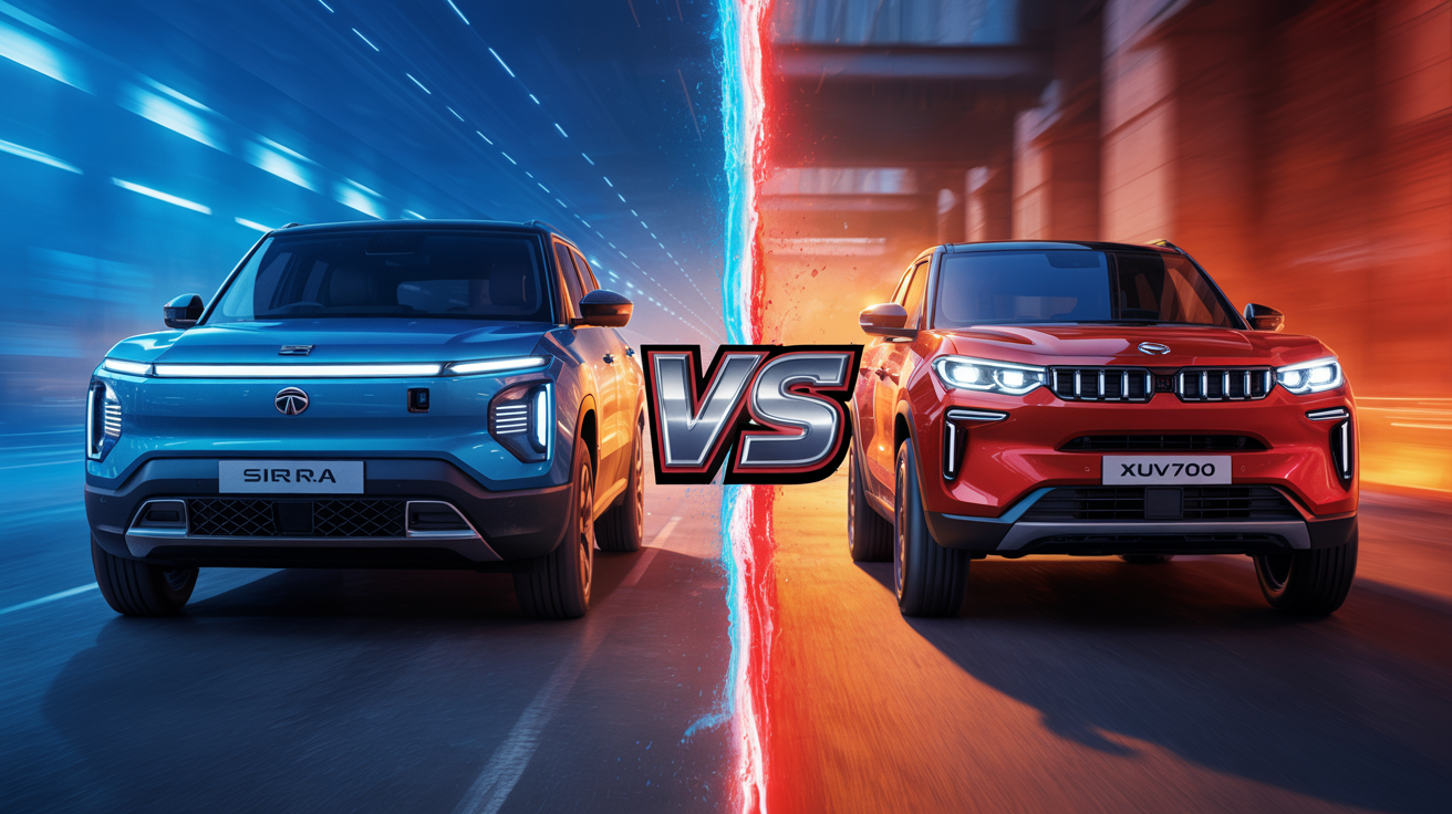 Tata Sierra Price vs XUV700, Tata Sierra EV Features, Mahindra XUV700 ADAS, Tata Sierra Launch Date