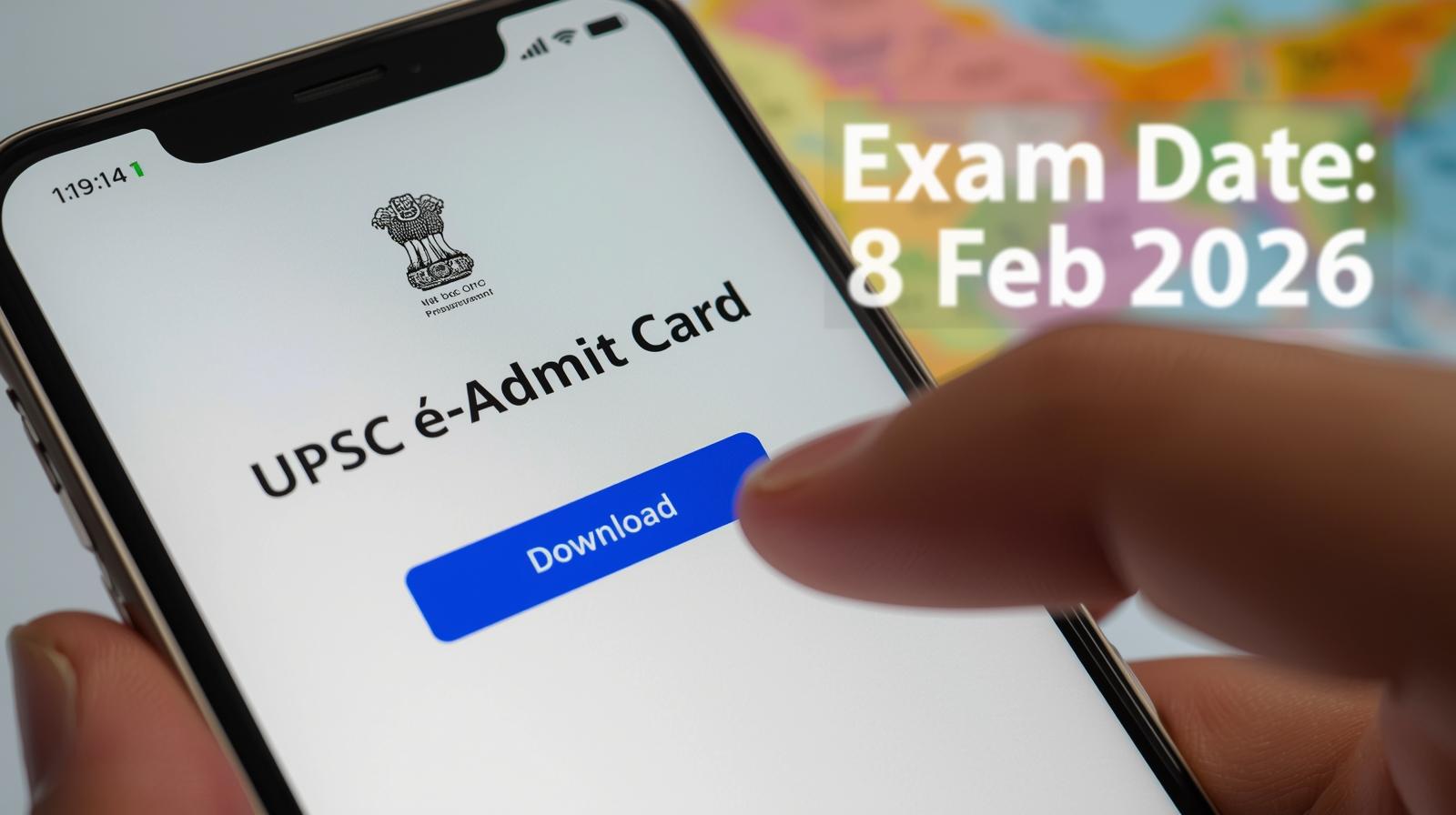 UPSC Geo-Scientist Admit Card 2026